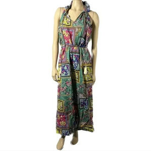 La Reganne‎ Linen Multi Colored Dress